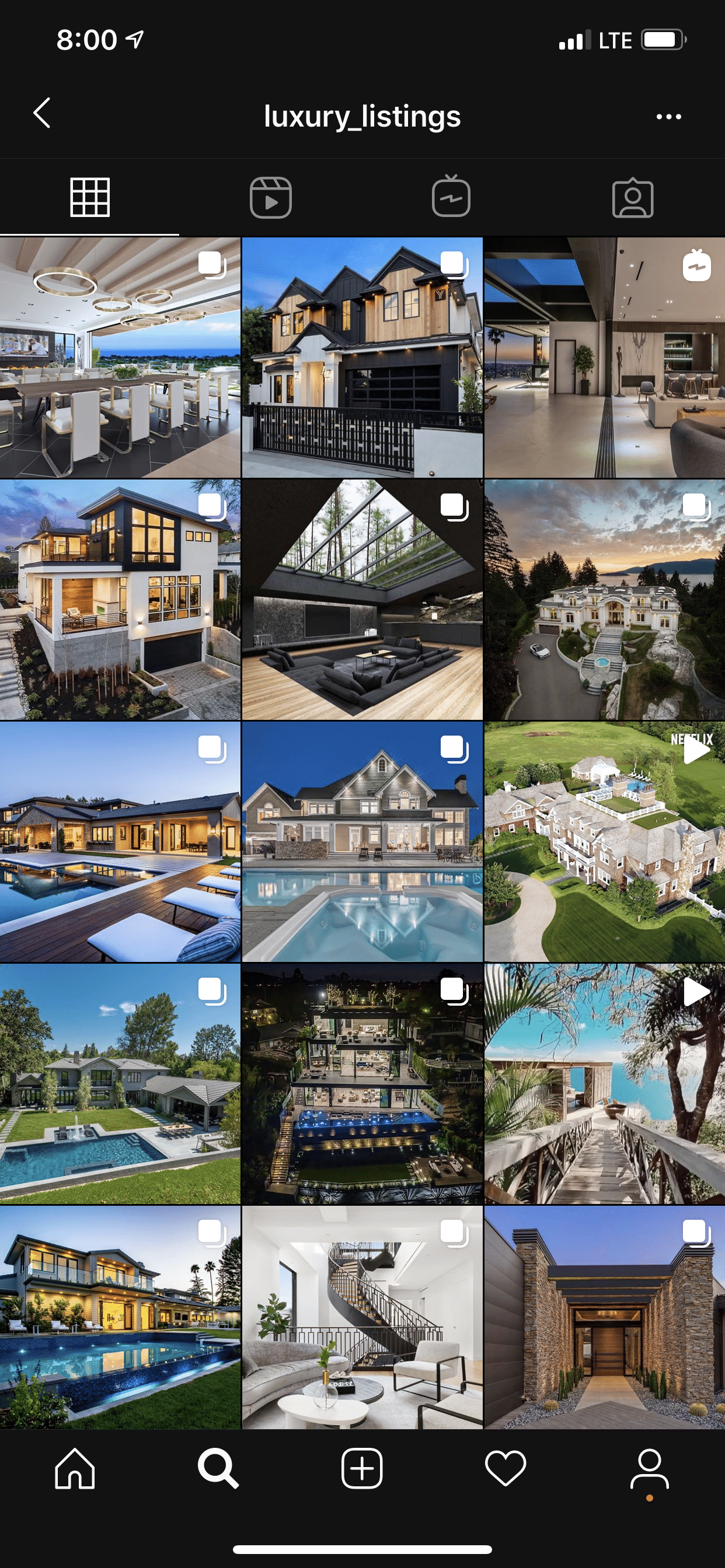 real estate instagram
