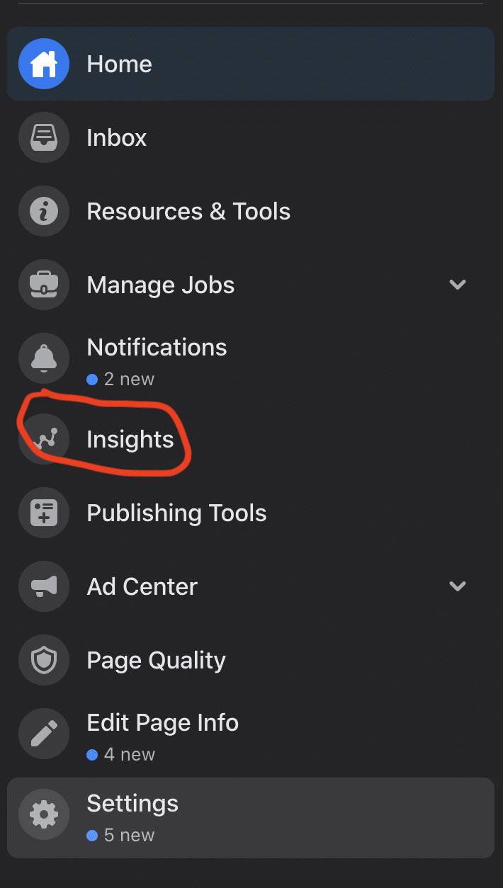 click on insights