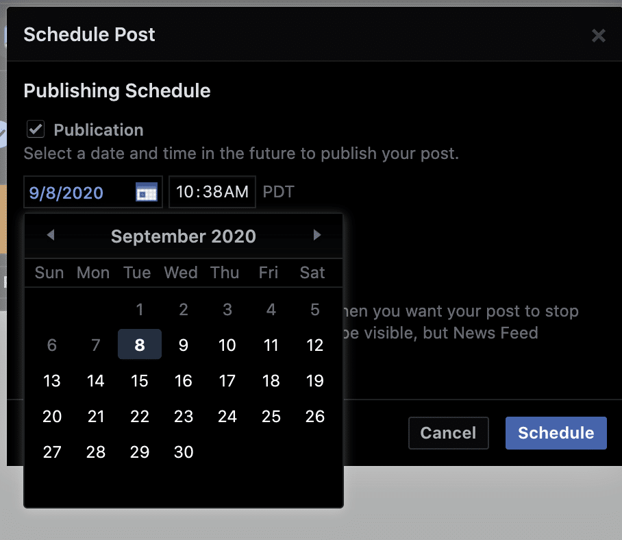 schedule posts